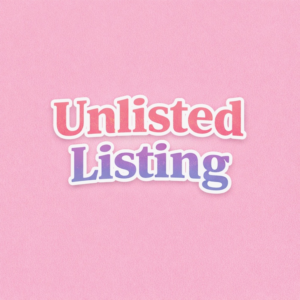 Pink 'Unlisted Listing' Graphic Print